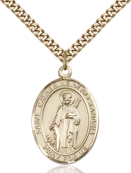 Gold-Filled Saint Catherine of Alexandria Necklace Set