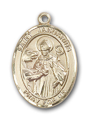 14K Gold Saint Januarius Pendant