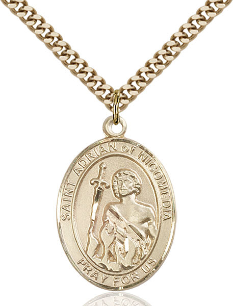 Gold-Filled Saint Adrian of Nicomedia Necklace Set