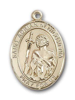 14K Gold Saint Adrian of Nicomedia Pendant