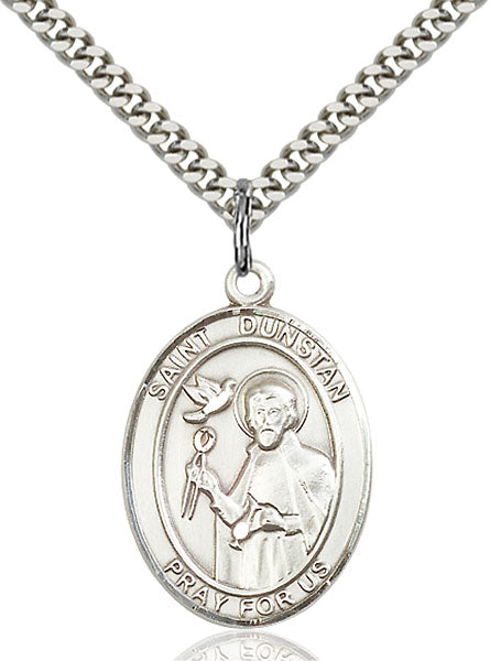 Sterling Silver Saint Dunstan Necklace Set