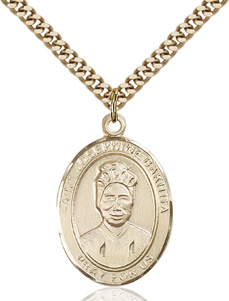 Gold-Filled Saint Josephine Bakhita Necklace Set