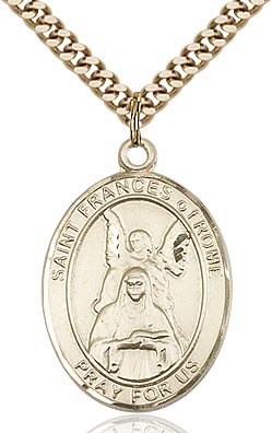 Gold-Filled Saint Frances Of Rome Necklace Set