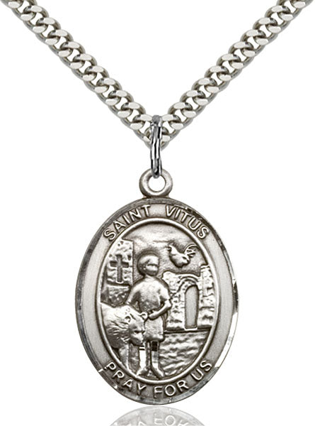 Sterling Silver Saint Vitus Necklace Set