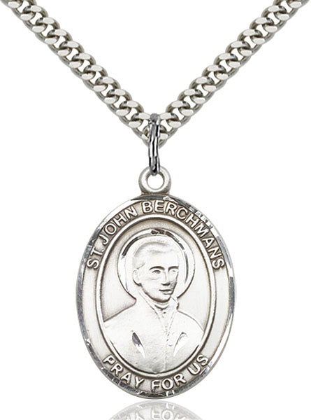 Sterling Silver Saint John Berchmans Necklace Set