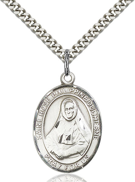 Sterling Silver Saint Rose Philippine Necklace Set