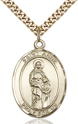 Gold-Filled Saint Anne Necklace Set