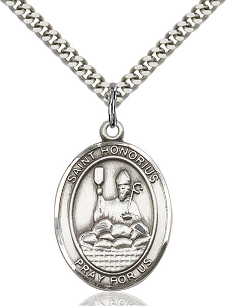 Sterling Silver Saint Honorius Necklace Set