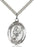 Sterling Silver Saint Christopher Softball Necklace Set