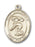 14K Gold Saint Christopher Swimming Pendant