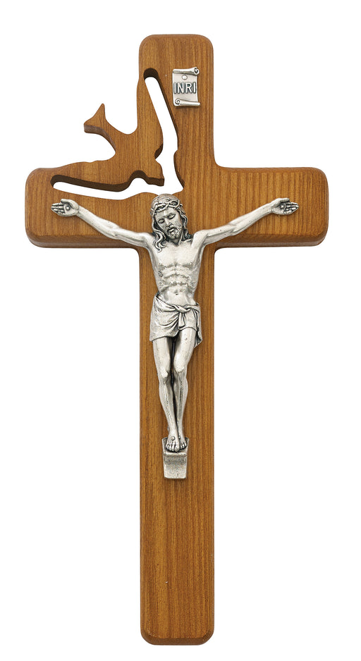 8-inch Walnut Holy Spirit Crucifix