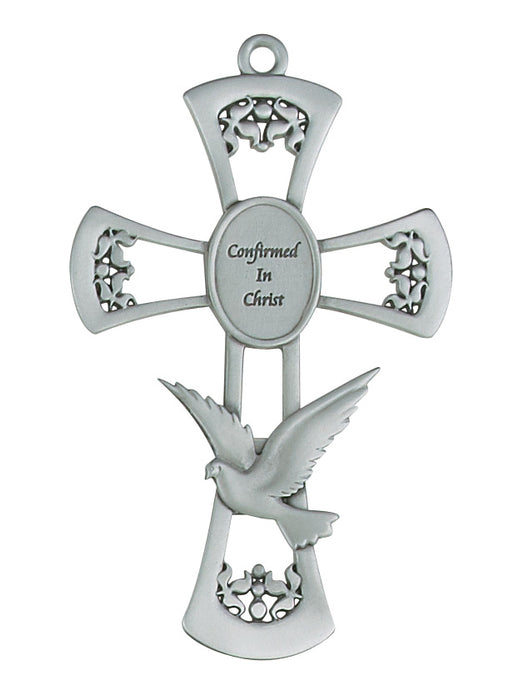 6-inch Pewter Confirmation Cross
