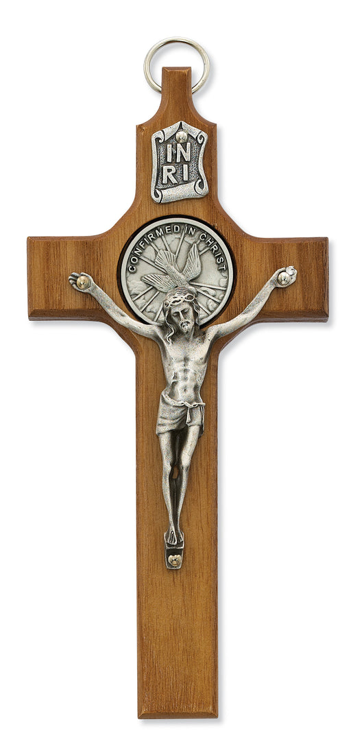 6-inch Walnut Confirmation Crucifix