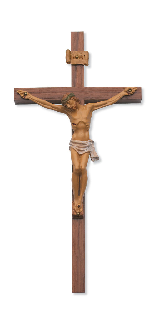 10-inch Walnut-Italian Corpus Crucifix