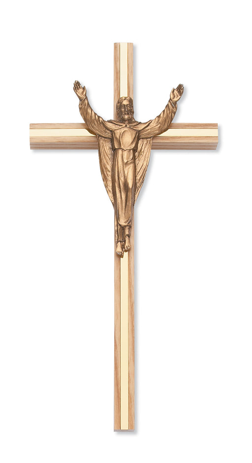 10-inch Oak Risen Crucifix