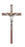 10-inch Walnut Crucifix with Gld Halo
