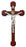 10-inch Cherry Crucifix with Halo Sil