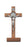 8-inch Walnut Stand Saint Bend Crucifix