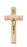 8-inch Beveled Oak/Gold Crucifix