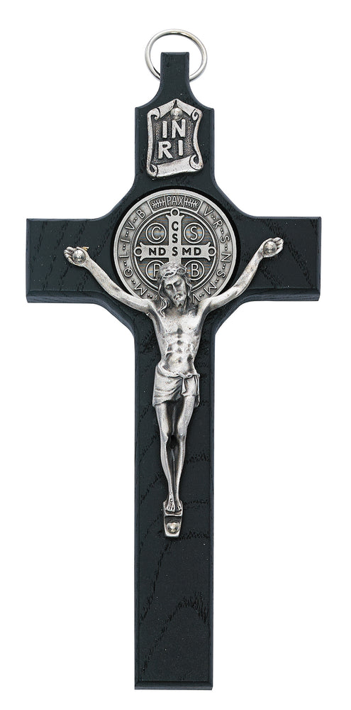 6 1/4-inch Black Saint Benedict Crucifix