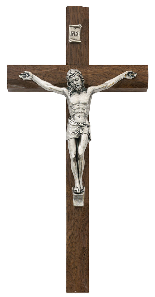 10-inch Carved Walnut Crucifix