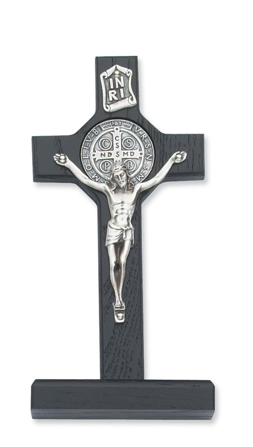 6-inch Black Stng Saint Benedict Crucifix