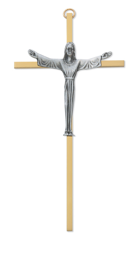 7-inch Risen Sterling Silver Crucifix