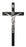 8-inch Black Crucifix Silver Corp