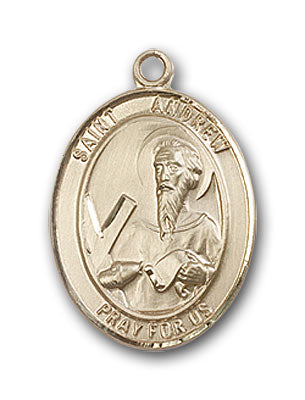 14K Gold Saint Andrew the Apostle Pendant