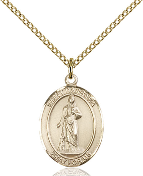 Gold-Filled Saint Barbara Necklace Set