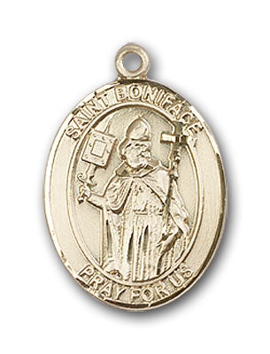 14K Gold Saint Boniface Pendant