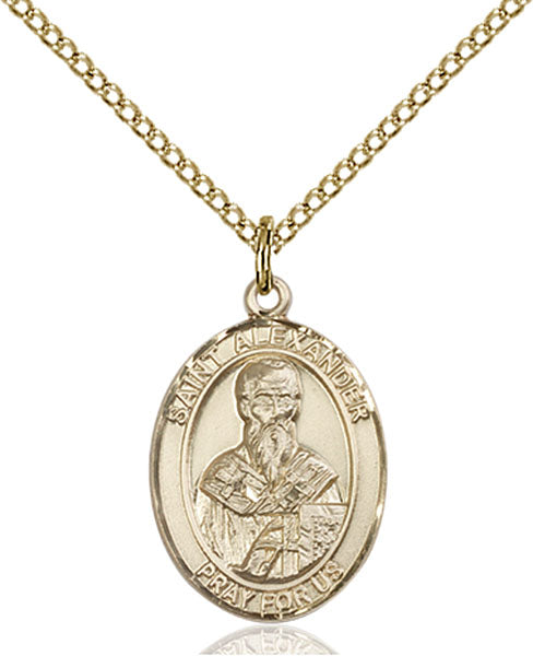 Gold-Filled Saint Alexander Sauli Necklace Set