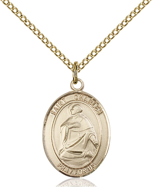Gold-Filled Saint Charles Borromeo Necklace Set