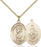 Gold-Filled Saint Christopher Marines Necklace Set