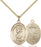 Gold-Filled Saint Christopher National Guard Necklace Set