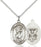 Sterling Silver Saint Christopher Navy Necklace Set