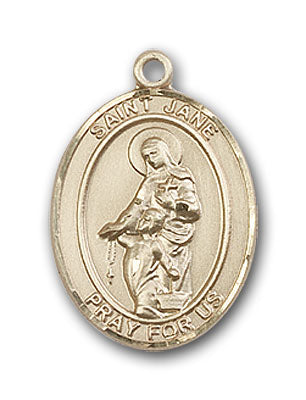 14K Gold Saint Jane of Valois Pendant