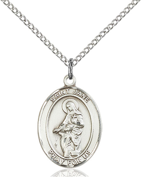 Sterling Silver Saint Jane of Valois Necklace Set