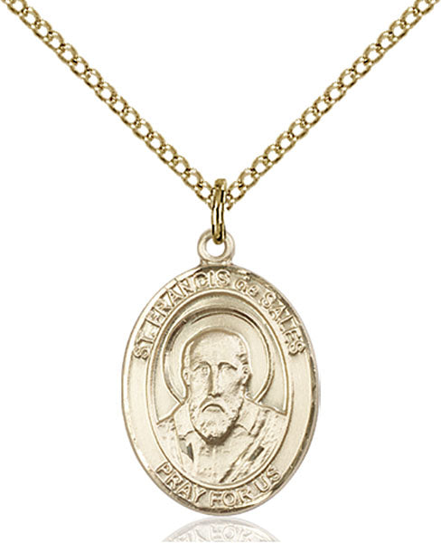Gold-Filled Saint Francis De Sales Necklace Set