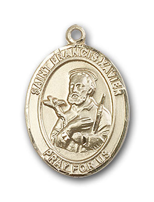 14K Gold Saint Francis Xavier Pendant