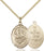 Gold-Filled Saint George Army Necklace Set