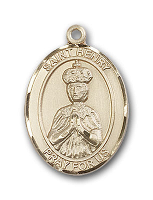 14K Gold Saint Henry II Pendant