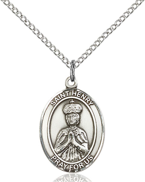 Sterling Silver Saint Henry II Necklace Set