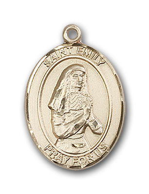 14K Gold Saint Emily De Vialar Pendant
