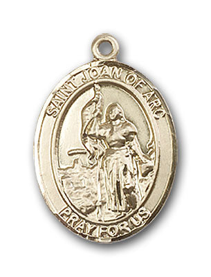 14K Gold Saint Joan of Arc Pendant