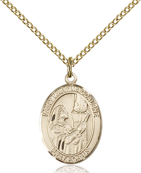 Gold-Filled Saint Mary Magdalene Necklace Set