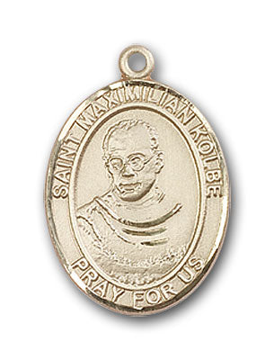 14K Gold Saint Maximilian Kolbe Pendant