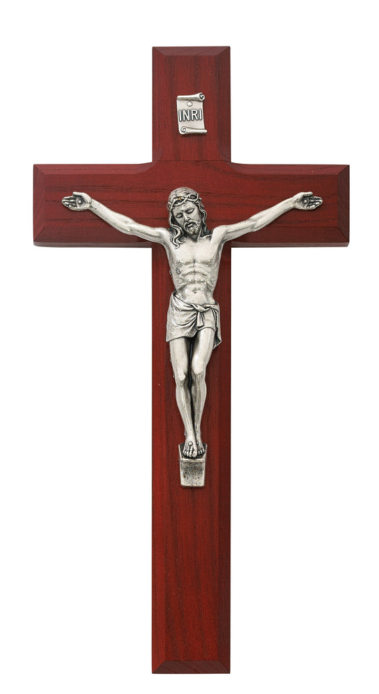 8-inch Beveled Cherry Crucifix