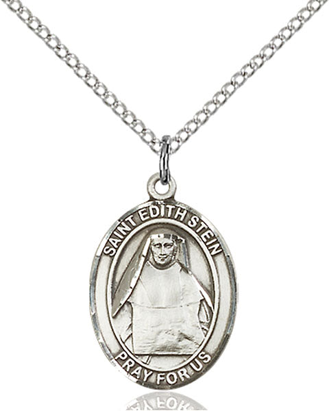 Sterling Silver Saint Edith Stein Necklace Set