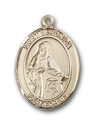 14K Gold Saint Veronica Pendant